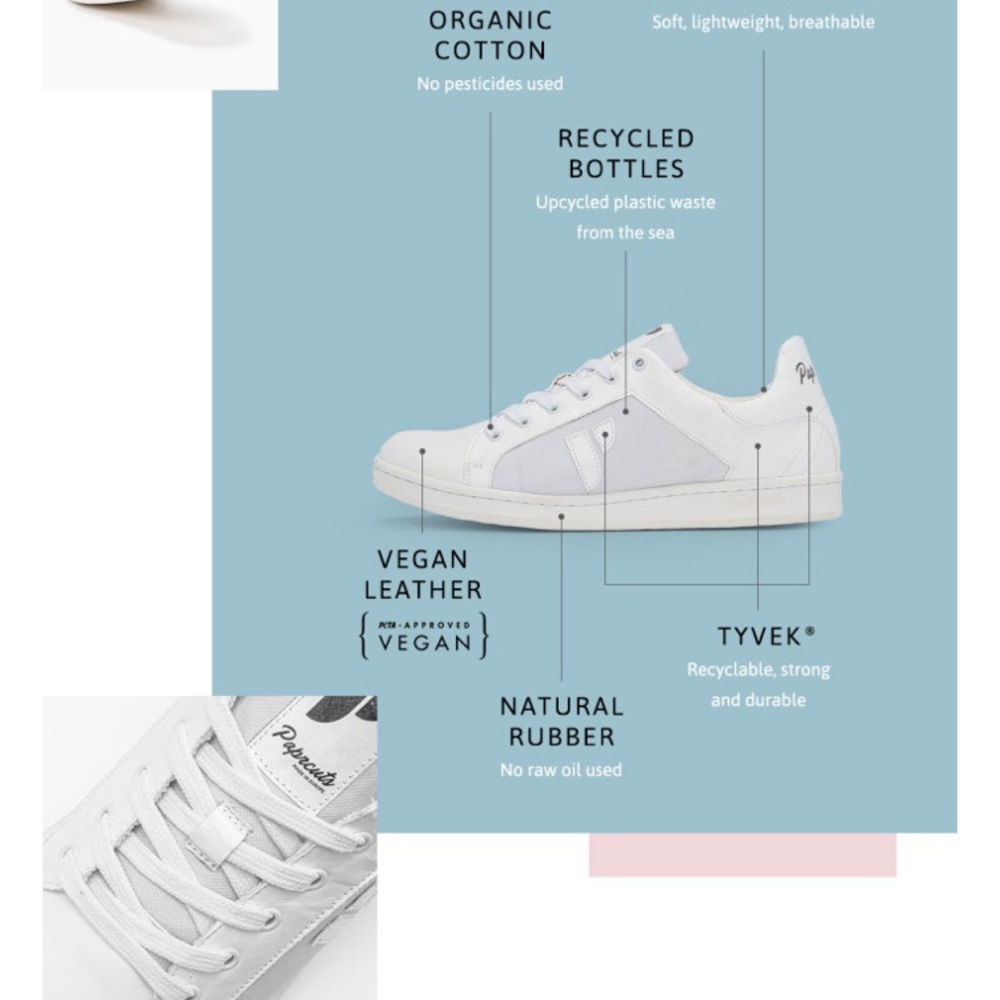 White sneakers -Paprcuts - Picture 4 of 4